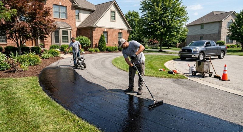 Blacktop Driveway Sealing in Grand Rapids, MI